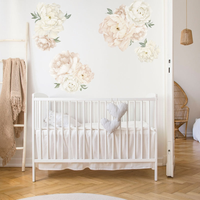 Boho Peony Floral Wall Stickers - Made of Sundays