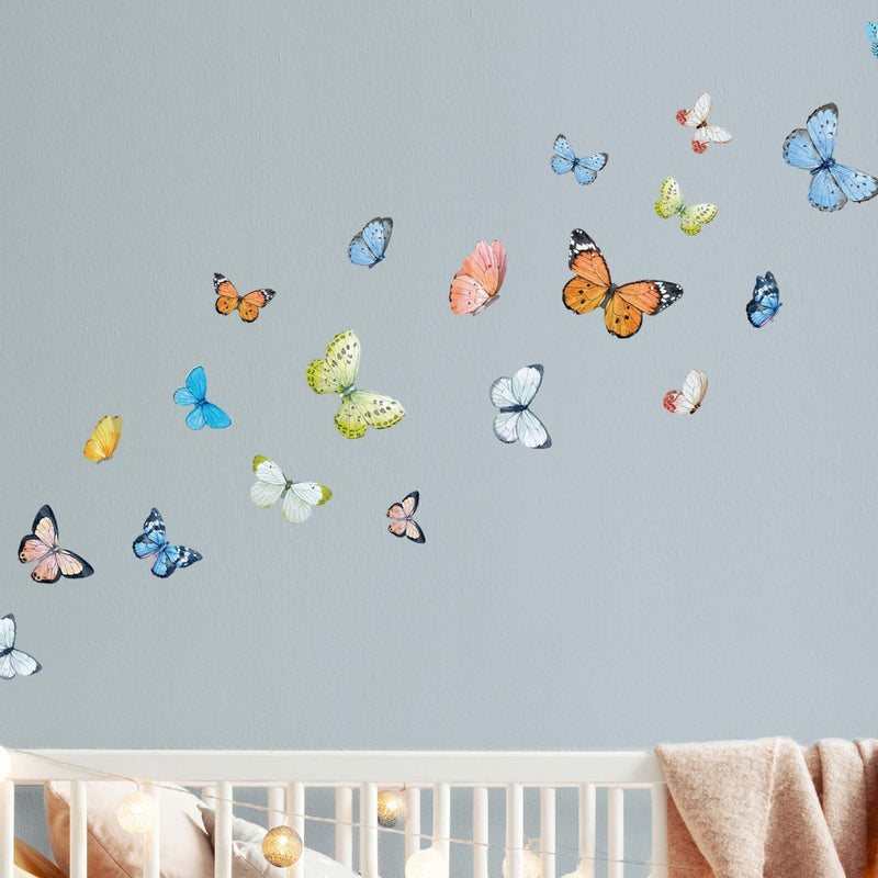 Butterflies Watercolour Wall Stickers - Made of Sundays