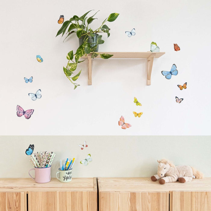 Butterflies Watercolour Wall Stickers - Made of Sundays