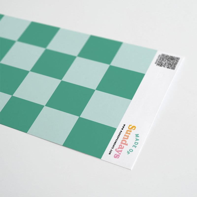 Checkerboard Wallpaper Border - Peel & Stick Wallpapers by Made of Sundays