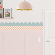 Checkerboard Wallpaper Border - Peel & Stick Wallpapers by Made of Sundays