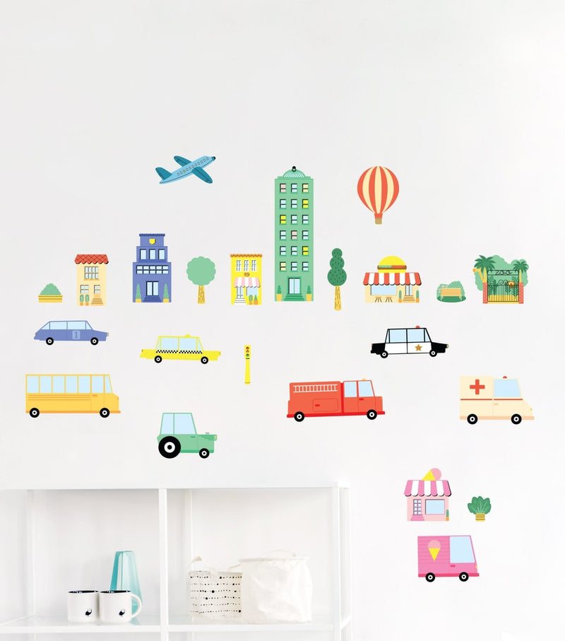 City Wall Stickers Theme Pack, wall decals by Made of Sundays