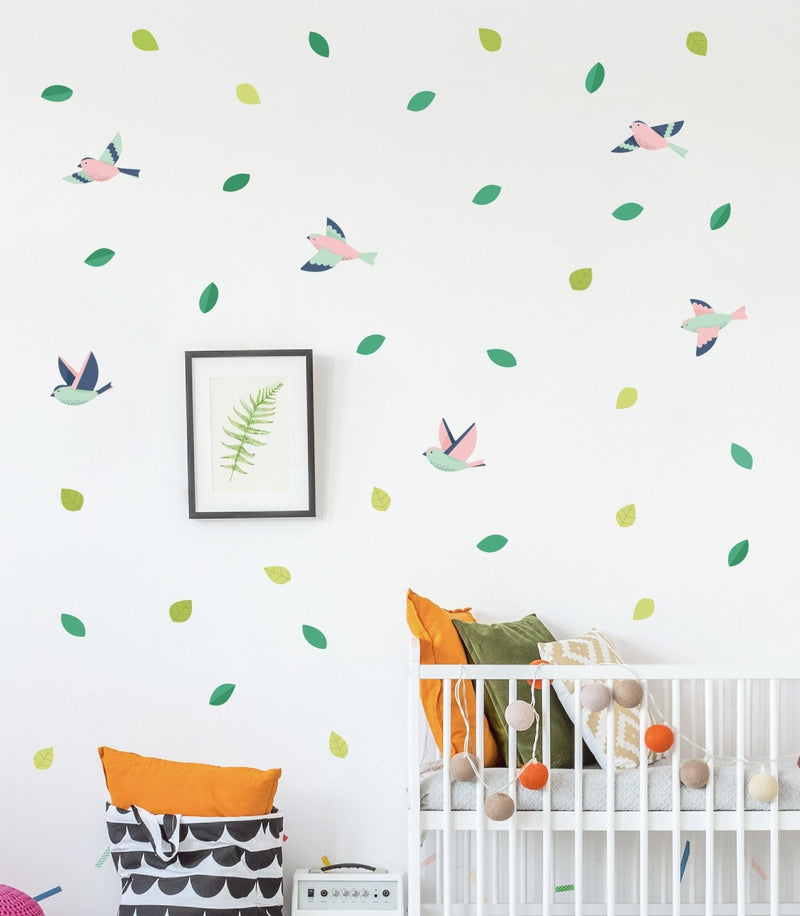 Coloful Forest Birds Wall Stickers, wall decals by Made of Sundays