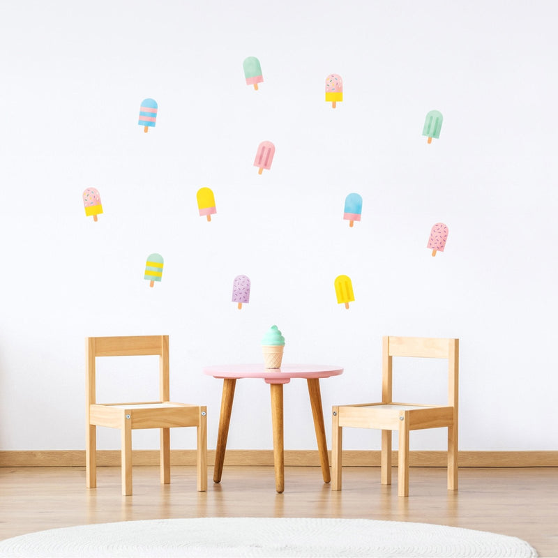 Colorful Popsicle Wall Stickers, wall decals by Made of Sundays