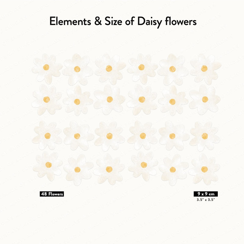 Daisy flowers Wall Stickers