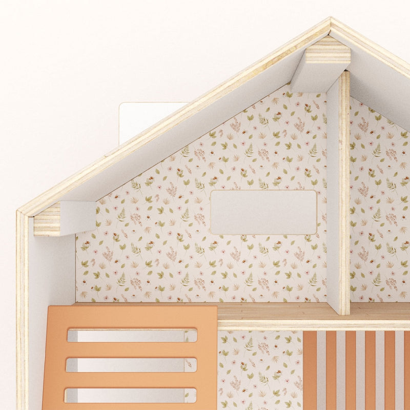 Dried Flowers Dollhouse Wallpaper - Dollhouse Wallpapers by Made of Sundays