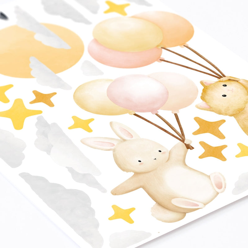 Explorers Big Hot Air Balloon Wall Stickers