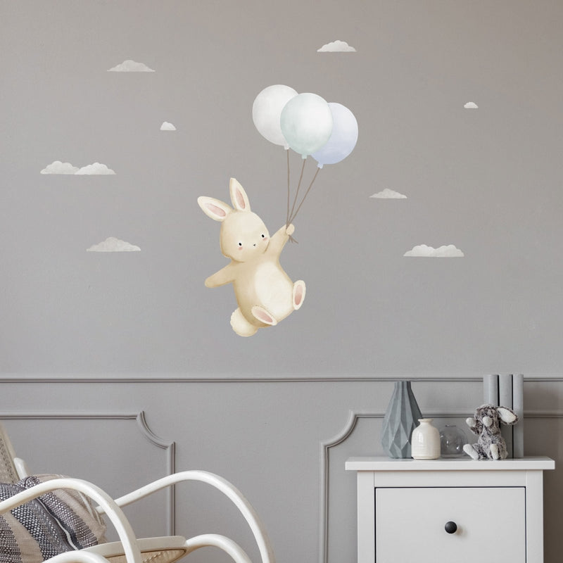 Floating Bunny Wall Sticker