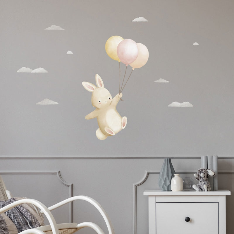 Floating Bunny Wall Sticker