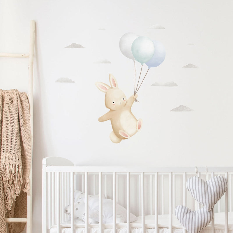 Floating Bunny Wall Sticker