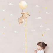 Floating Dog Height Chart Wall Sticker - Made of Sundays
