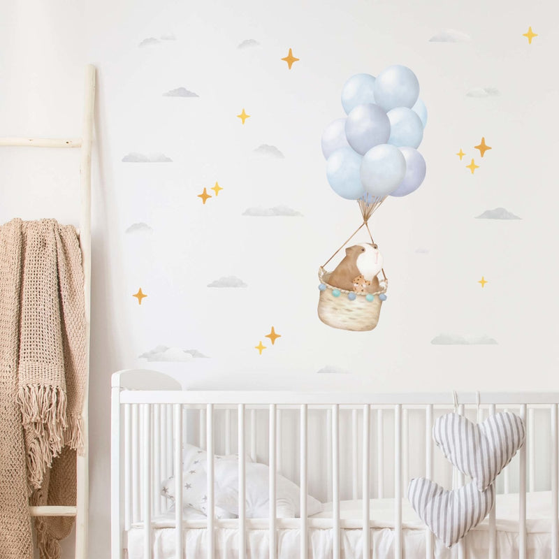 Floating Guinea Pig Wall Sticker
