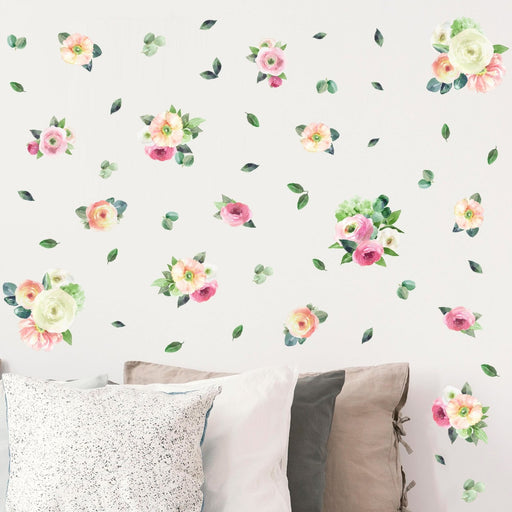 Garden Watercolour Flower Theme Pack, wall decals by Made of Sundays