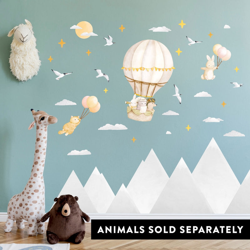 Petits autocollants muraux Montagne grise