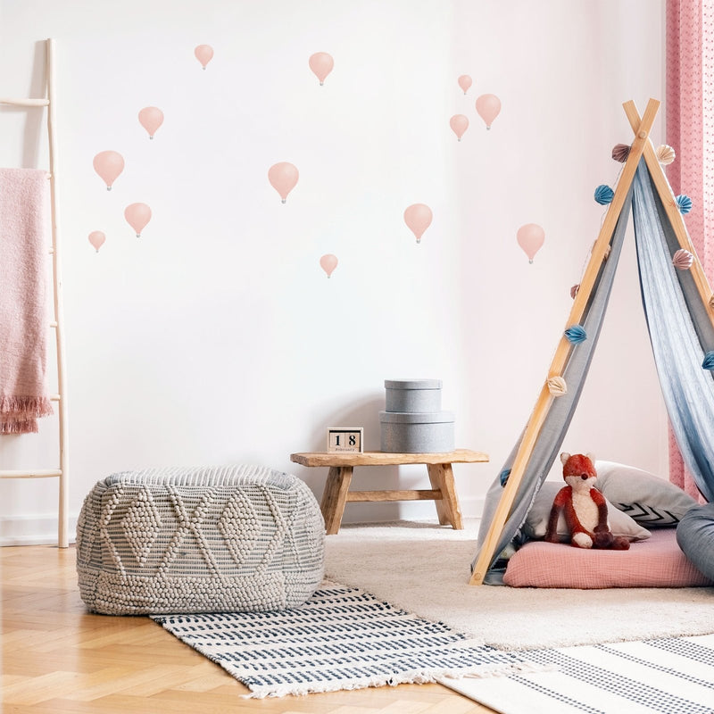 Watercolour Hot Air Balloon Wall Stickers, wall decals by Made of Sundays