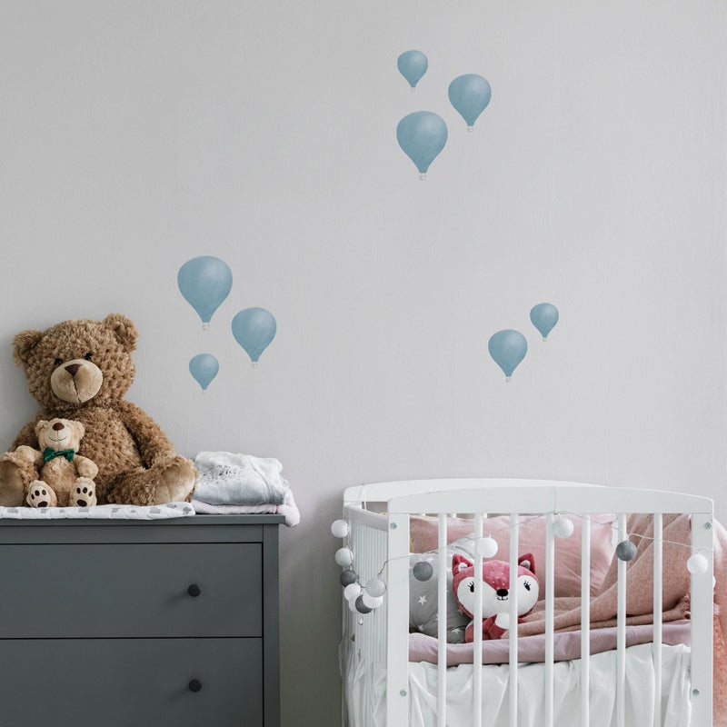 Watercolour Hot Air Balloon Wall Stickers, wall decals by Made of Sundays