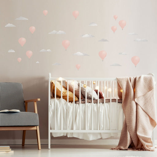 Watercolour Hot Air Balloon Theme Pack, wall decals by Made of Sundays