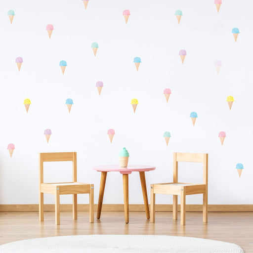 Ice Cream Cones Wall Stickers, wall decals by Made of Sundays