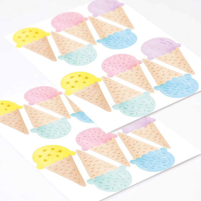 Stickers muraux cornets de glace
