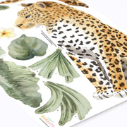 Jungle Leopard & Plants Wall Stickers - Made of Sundays