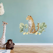 Jungle Leopard & Plants Wall Stickers - Made of Sundays