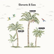 Jungle Palm Trees Wall Stickers - Made of Sundays