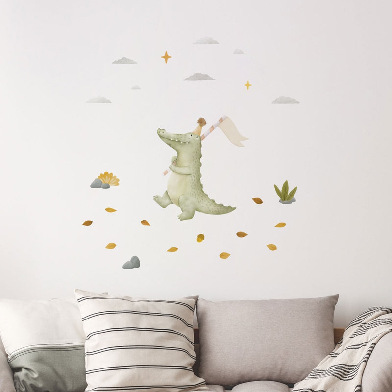 Autocollant mural Kallan le Crocodile