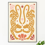 Leopard High-Five, Poster - Posters by Made of Sundays