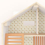 Leopards and Plants Dollhouse Wallpaper - Dollhouse Wallpapers by Made of Sundays