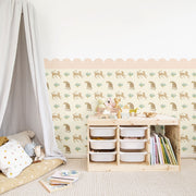 Leopards and Plants Wallpaper - Peel & Stick Wallpapers by Made of Sundays