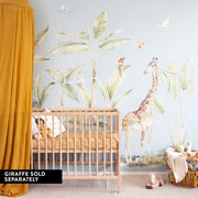 Lush Jungle Plants and Parrots Wall Stickers, plastic-free wall decals for easy home decor - Made of Sundays