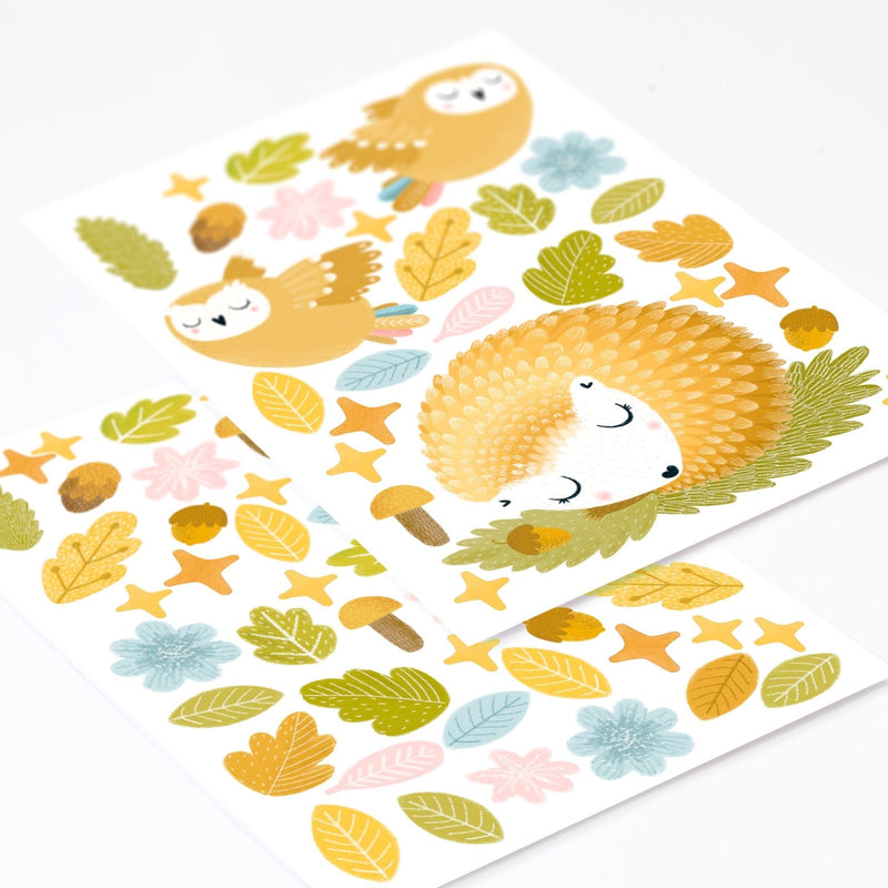 Magic Forest Hedgehog Theme Pack, wall decals by Made of Sundays