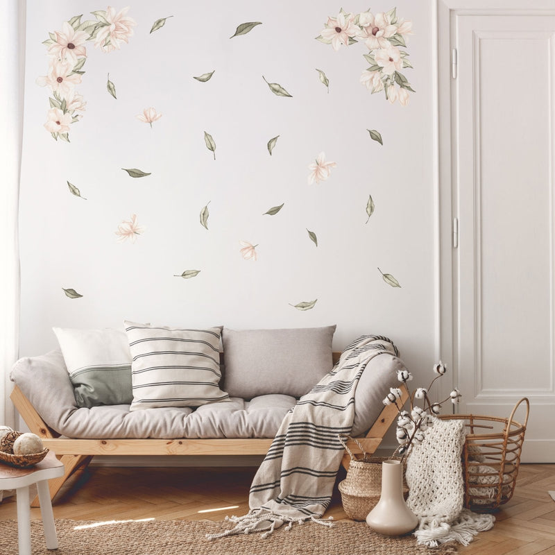 Autocollants Muraux Floraux Magnolia