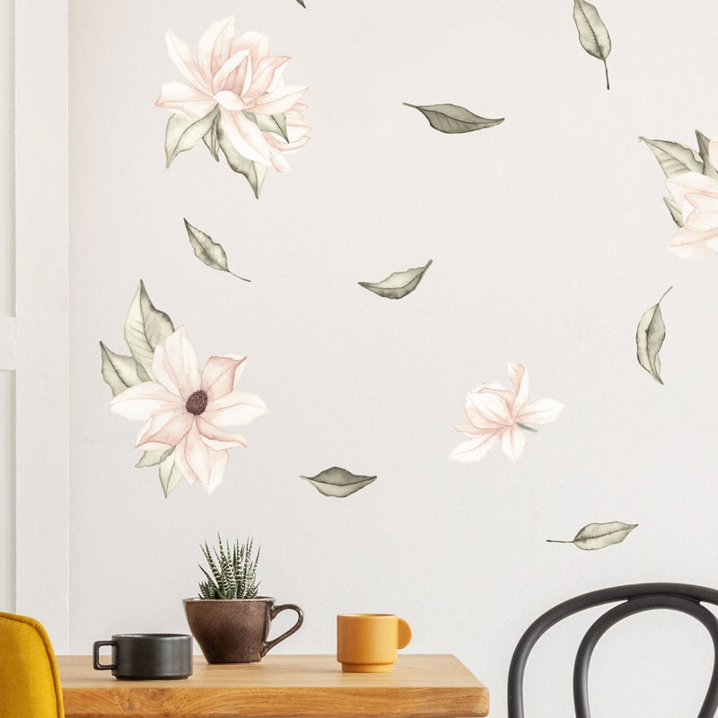Autocollants Muraux Floraux Magnolia