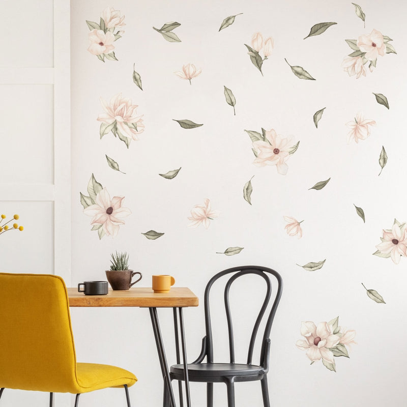 Autocollants Muraux Floraux Magnolia