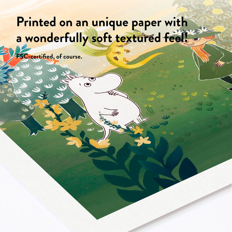 Moomin and the little Dragon Poster - Made of Sundays