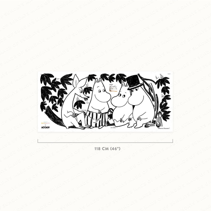 Famille Moomin sur une branche - Stickers muraux