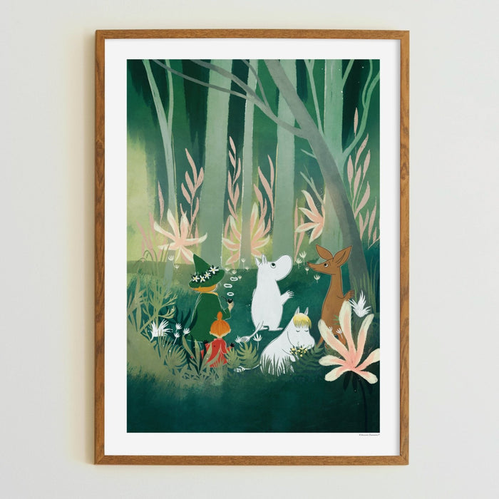 Moomin dans la forêt Poster