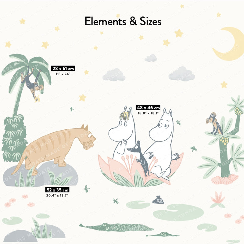 Moomin Jungle Adventure Wall Stickers
