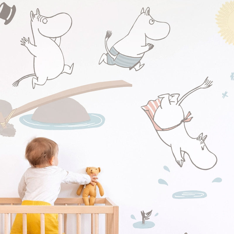 Autocollants Muraux Journée d'Été Moomin