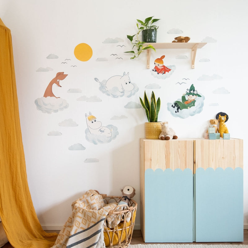 Moomins on Clouds Wall Stickers
