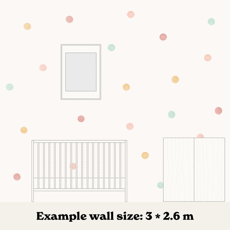 Neutral Mix Polka Dot Wall Stickers - Made of Sundays