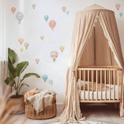 Night Sky Hot Air Balloons Wall Stickers - Wallpaper Stickers by Made of Sundays