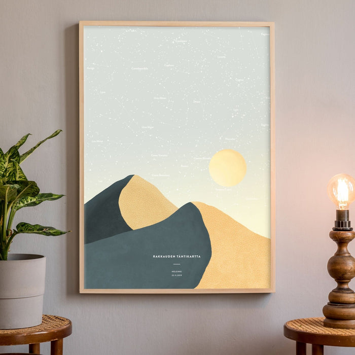 Night Sky Star Map, Desert Petrol, wall decals by Made of Sundays