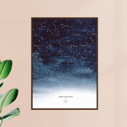 Night Sky Star Map, Indigo, wall decals by Made of Sundays