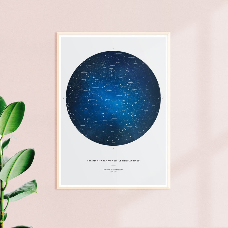 Night Sky Star Map, Space, wall decals by Made of Sundays