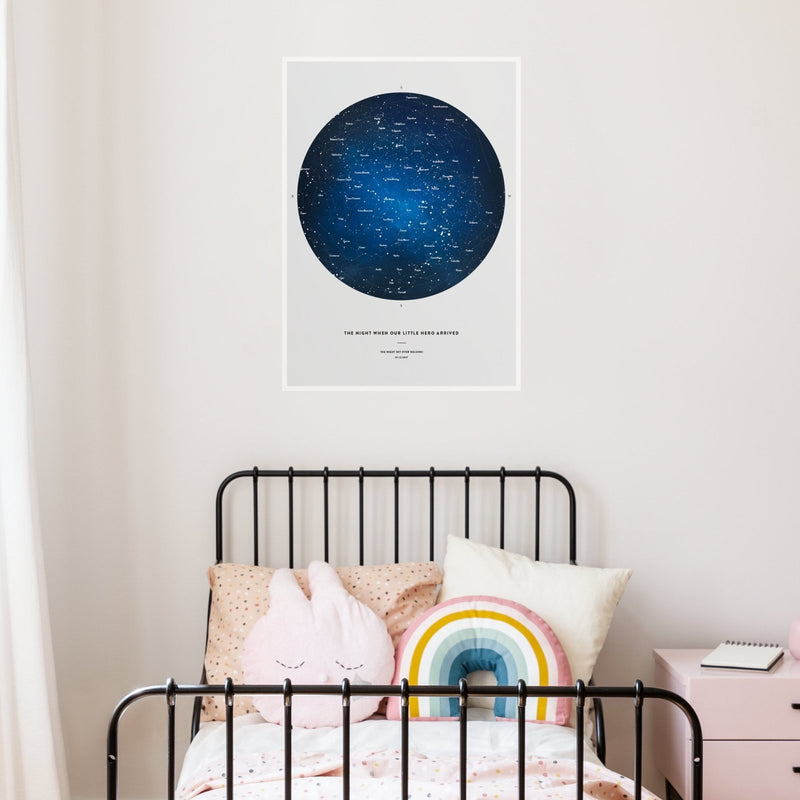 Night Sky Star Map, Space, wall decals by Made of Sundays