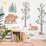 Nordic Forest Animals and Trees Wall Stickers - Made of Sundays