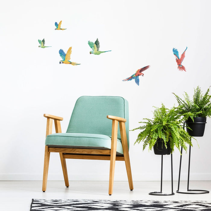 Parrots Jungle Wall Stickers, wall decals by Made of Sundays