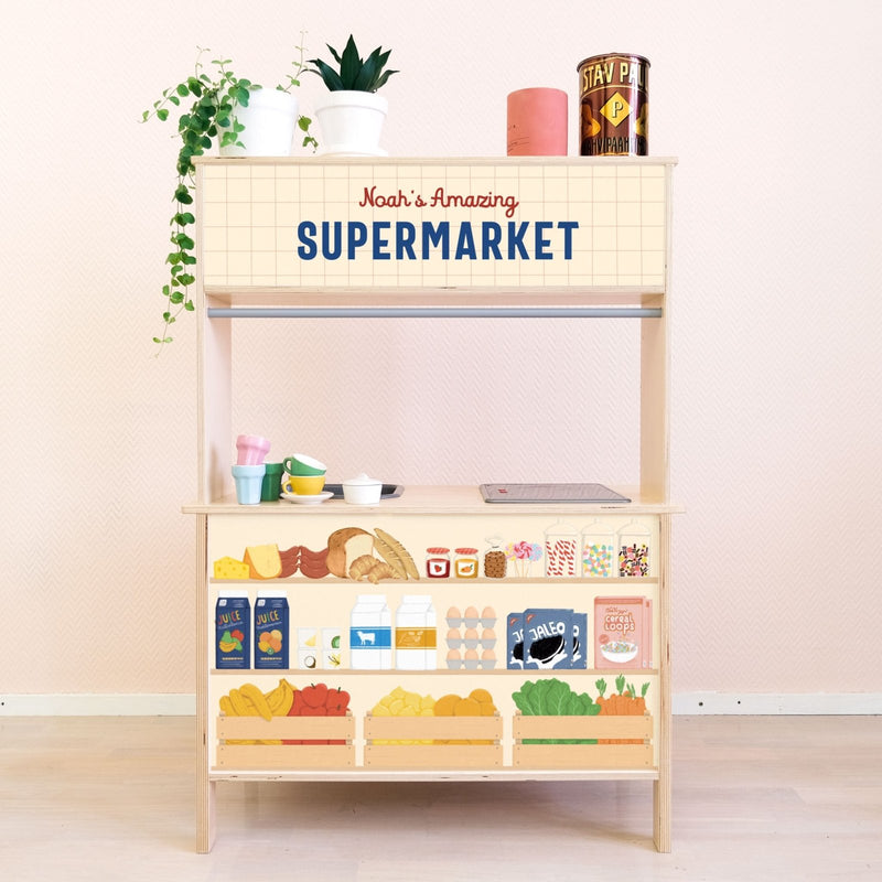 À l'épicerie - Stickers Cuisine Ikea Duktig Personnalisable